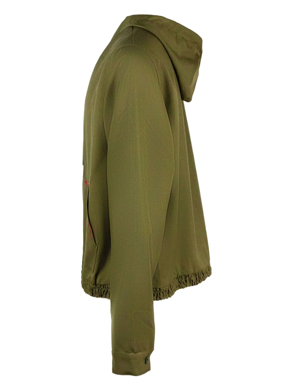 Marni Zip-up Hoodie In Green