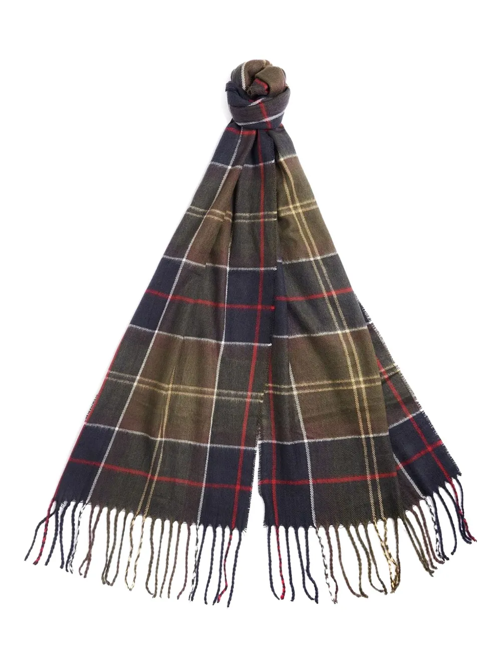 Barbour tartan scarf (set of two) - Zwart