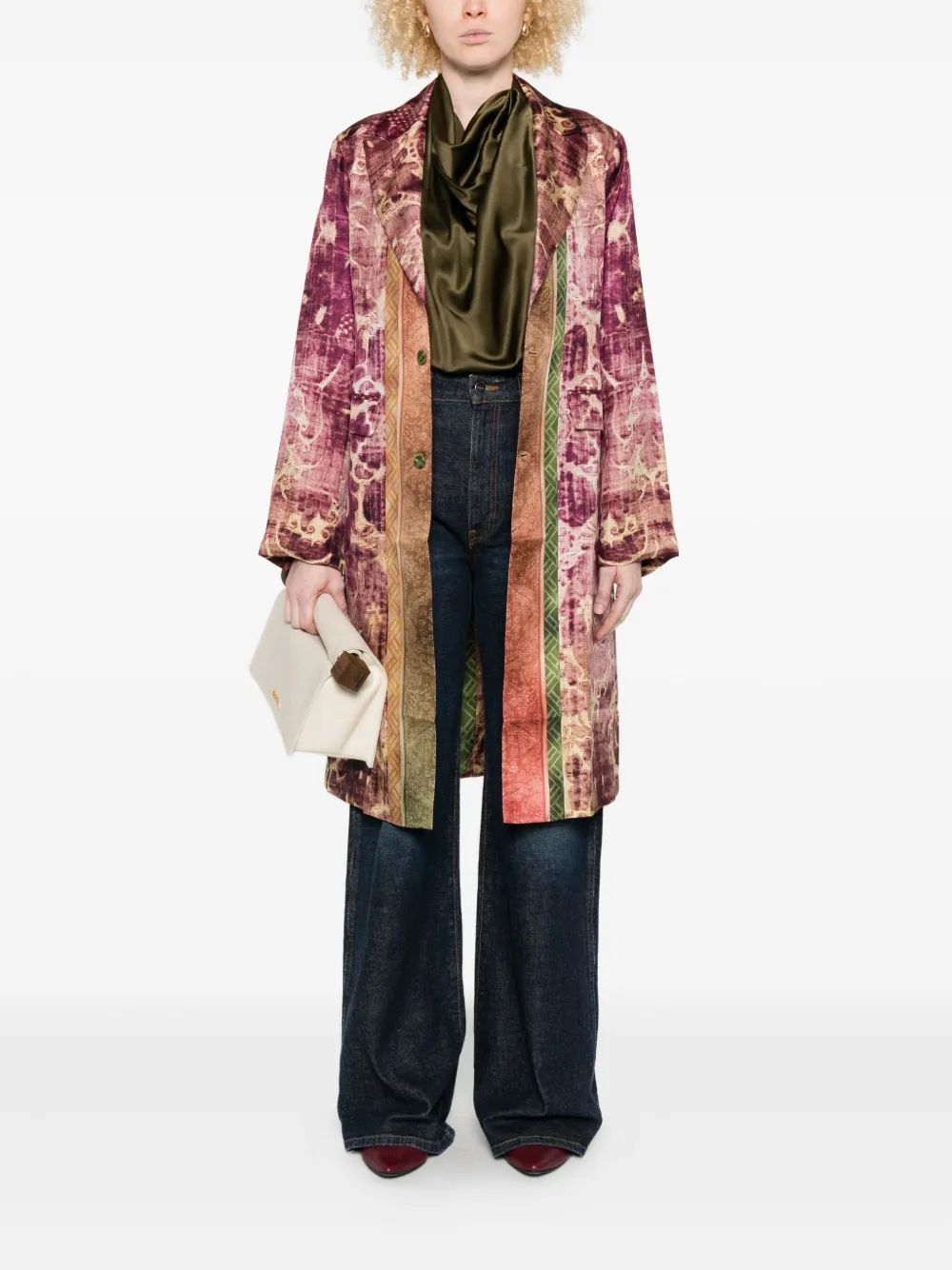Pierre-Louis Mascia patterned coat | Single Breasted Coats | Image 2