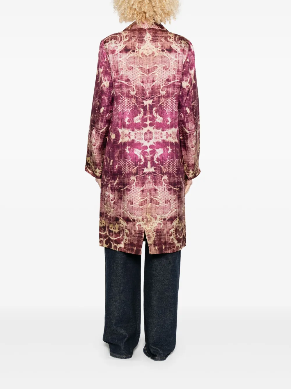 Pierre-louis Mascia Patterned Coat In Multi
