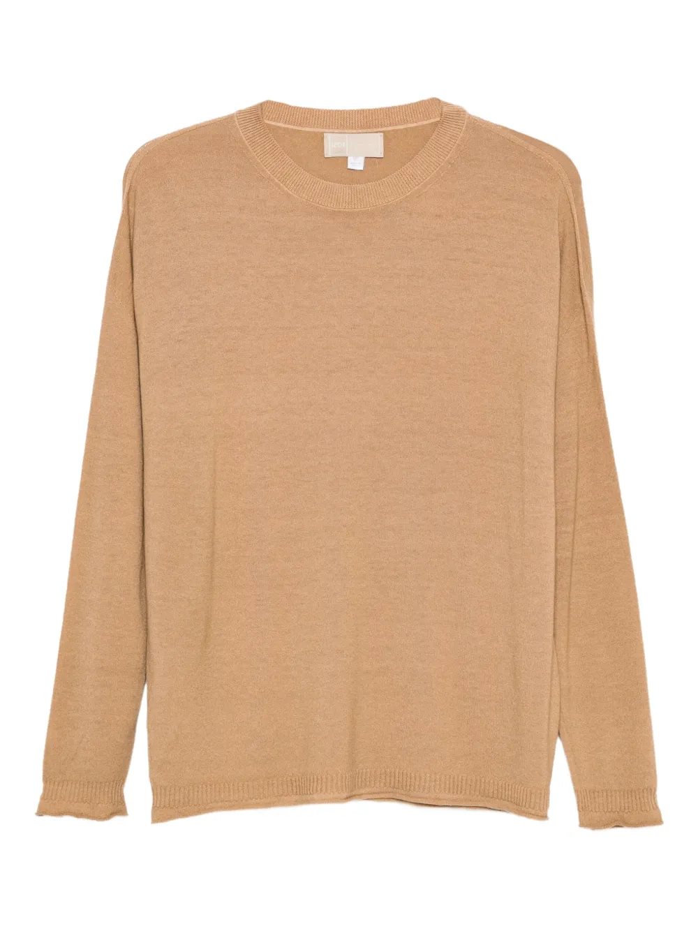 120% Lino ruffled-trim sweater - ニュートラル 120% Lino ruffled-trim sweater - ニュートラル