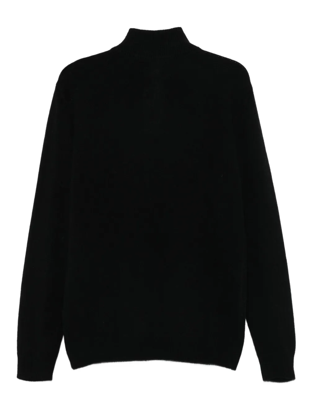 120% Lino Trui met hoge hals - Zwart