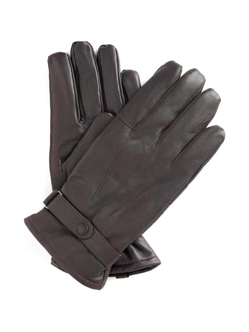 Barbour leather gloves | Brown | Image 1