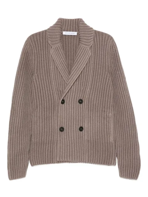 Iris Von Arnim ribbed double-breasted cashmere cardigan