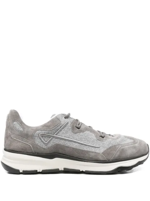 Herno suede panelled sneakers 