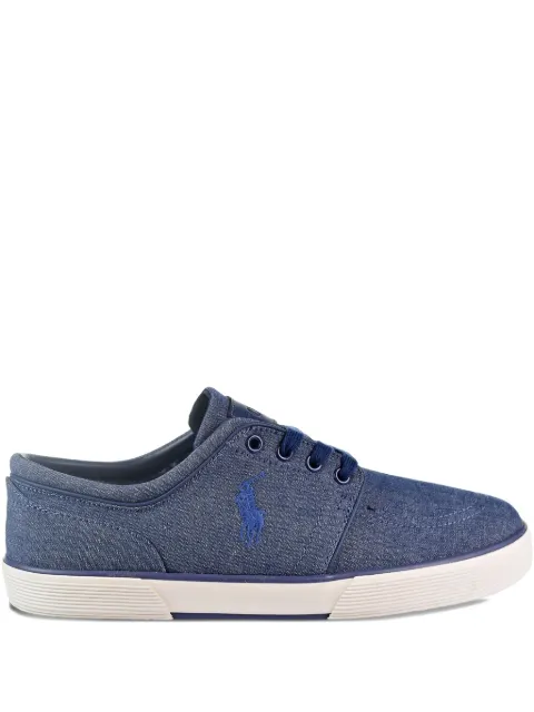 Polo Ralph Lauren faxon denim trainers