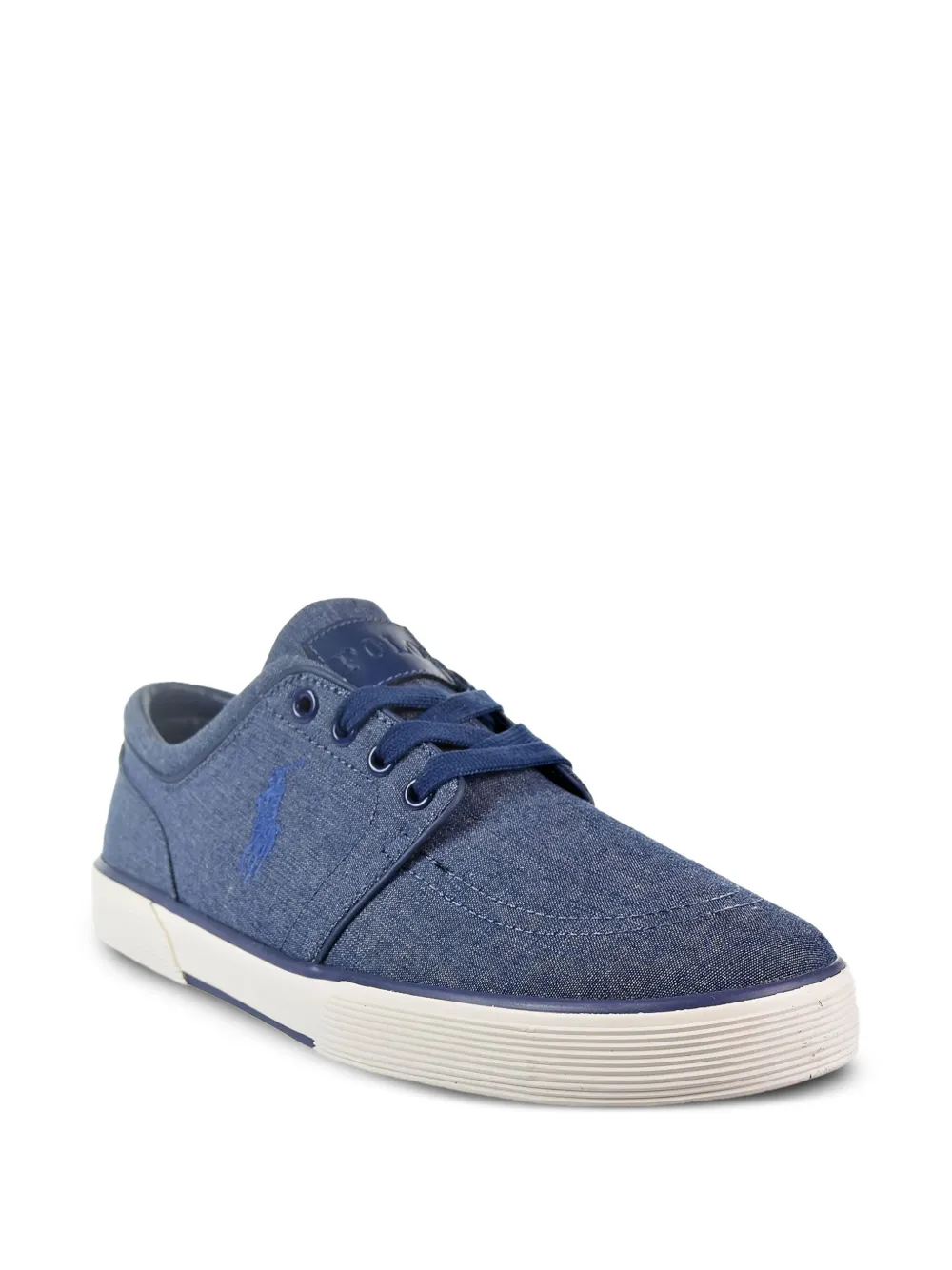 Polo Ralph Lauren faxon denim trainers Blue