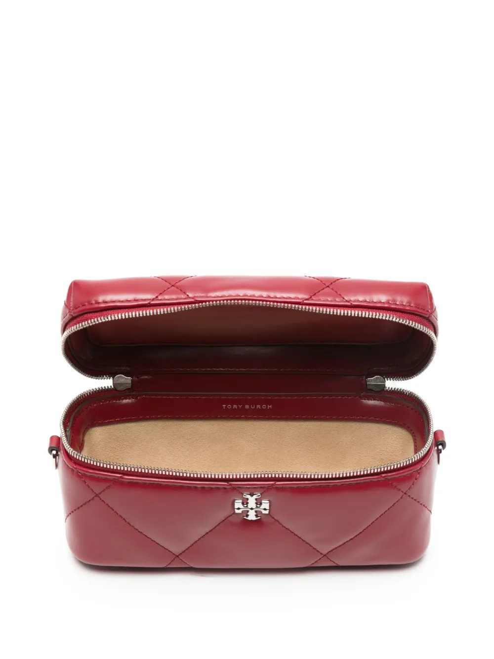 Tory Burch Kira Quilted-pattern Tote Bag In Red