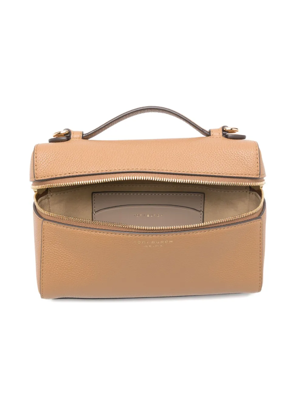 Tory Burch Mini Romy Slim Tote Bag In Neutral