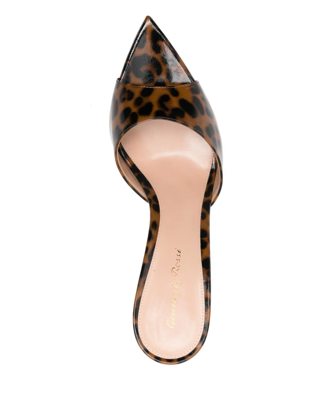 Gianvito Rossi 85mm Elle leather heeled sandals Bruin