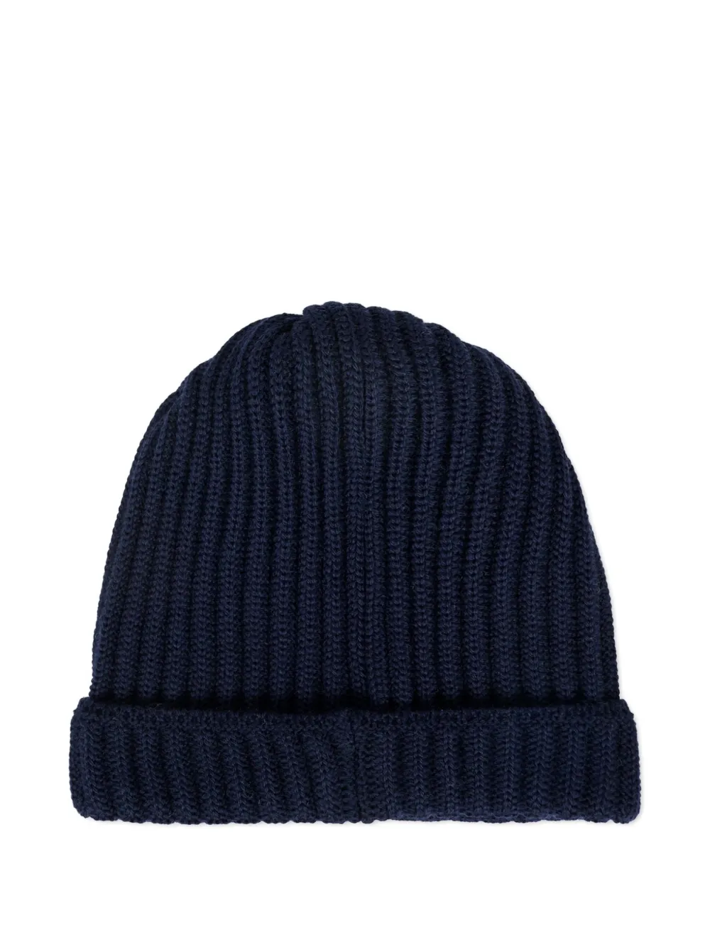 Little Bear Babies' Ribbed Wool Hat In Blue