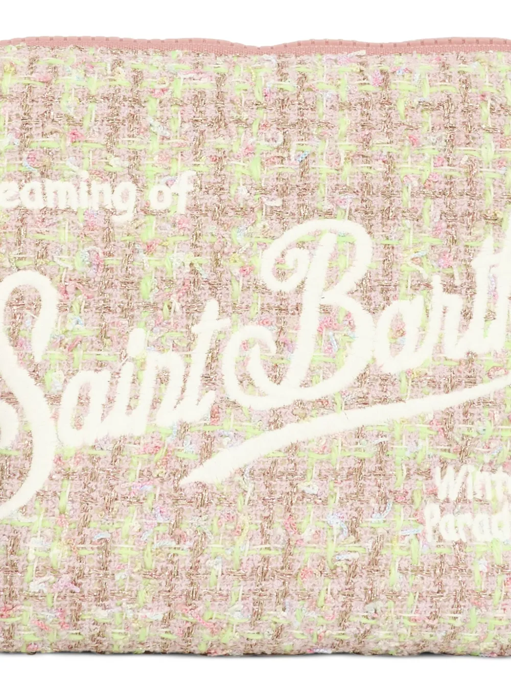 Mc2 Saint Barth Tweed Pochette In Pink