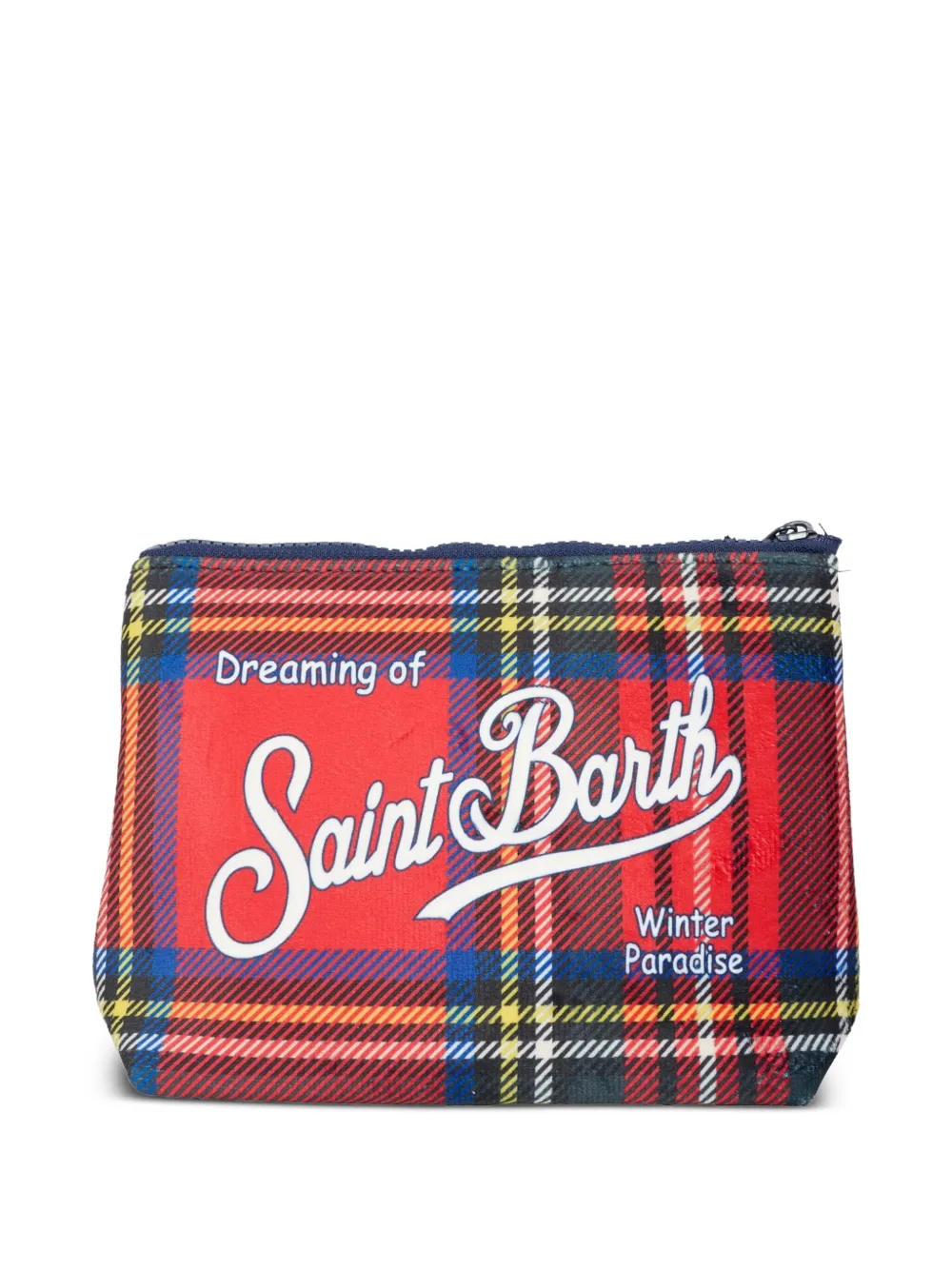 MC2 Saint Barth plaid-pattern zipped pochette | Men | Image 2