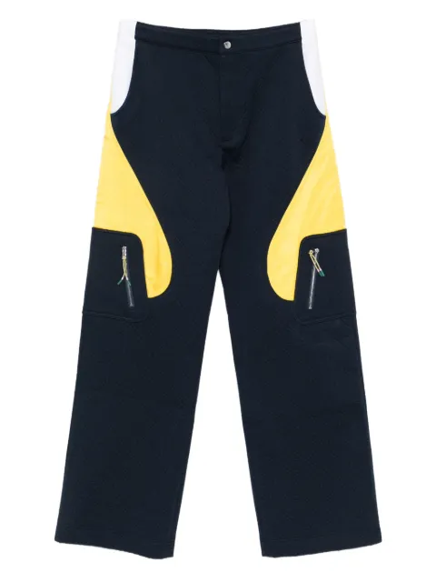 Casablanca textured panelled trousers