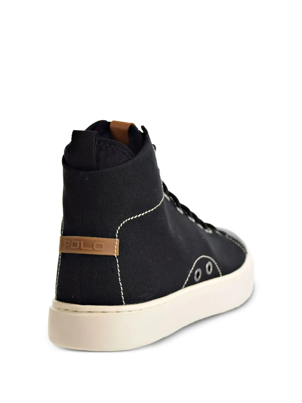Polo Ralph Lauren canvas high-top trainers Black