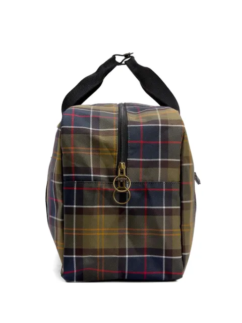 Barbour checked travel bag