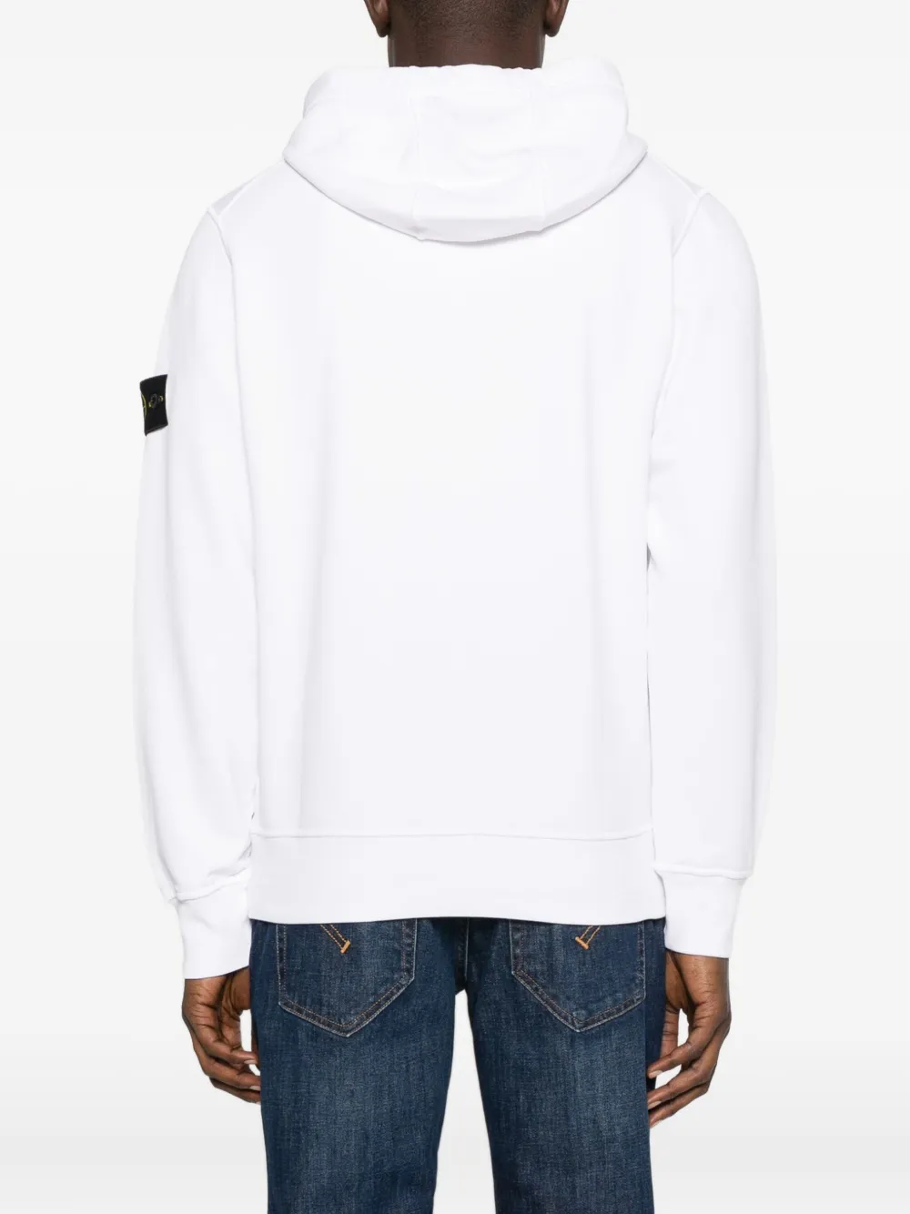Stone Island Hoodie met logopatch Wit