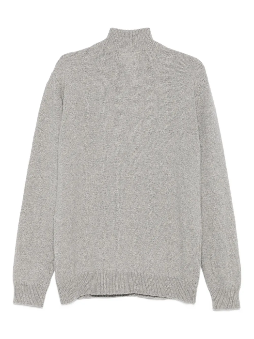 120% Lino Trui met hoge hals - Grijs