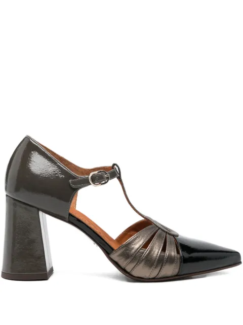 Chie Mihara leather heeled mules