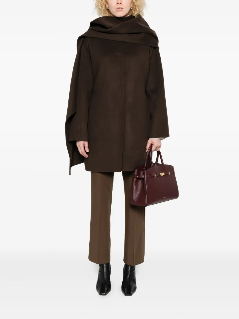 P.a.r.o.s.h Layered Cape In Brown
