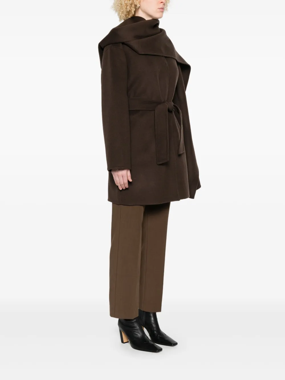 P.a.r.o.s.h Layered Cape In Brown