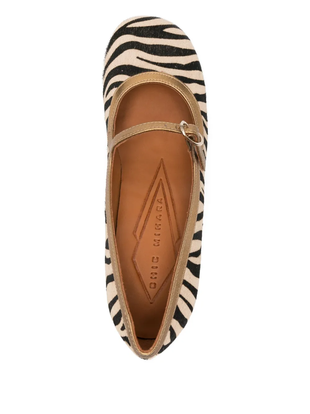 Chie Mihara 60 mm leren muiltjes met hak Beige