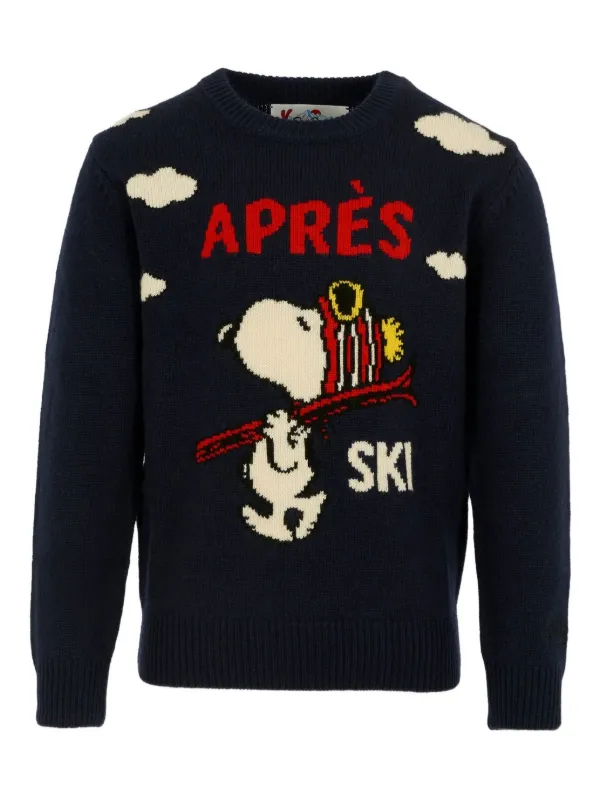 MC2 Saint Barth Kids Snoopy après-ski Sweater Blue FARFETCH