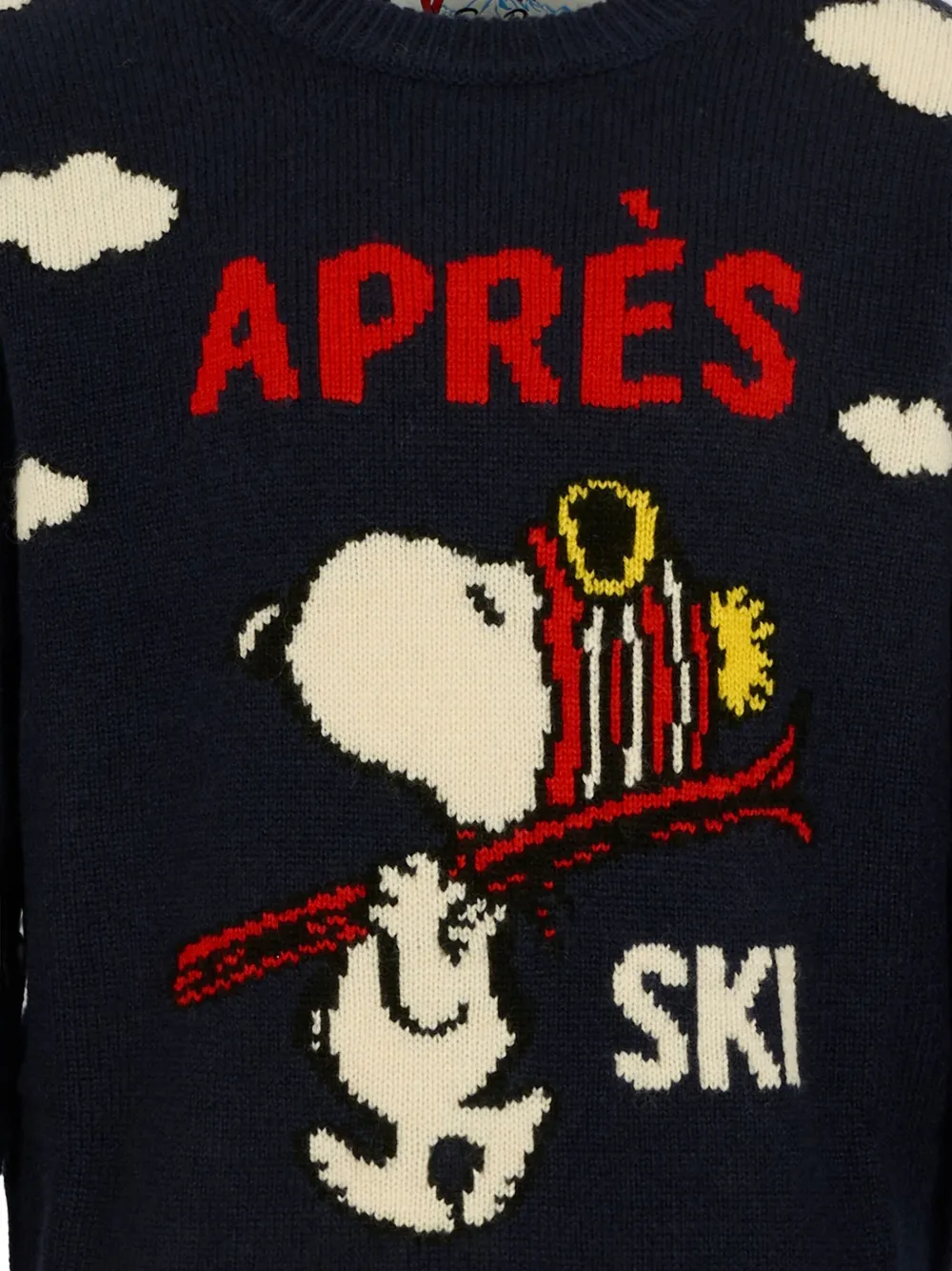 Mc2 Saint Barth Snoopy Après-ski Sweater In Blue