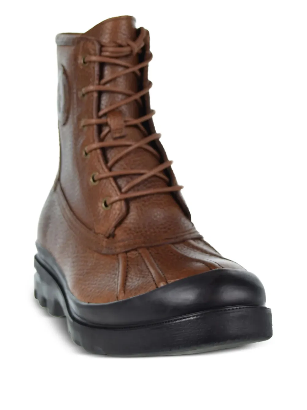 Polo Ralph Lauren leather lace-up boots Brown