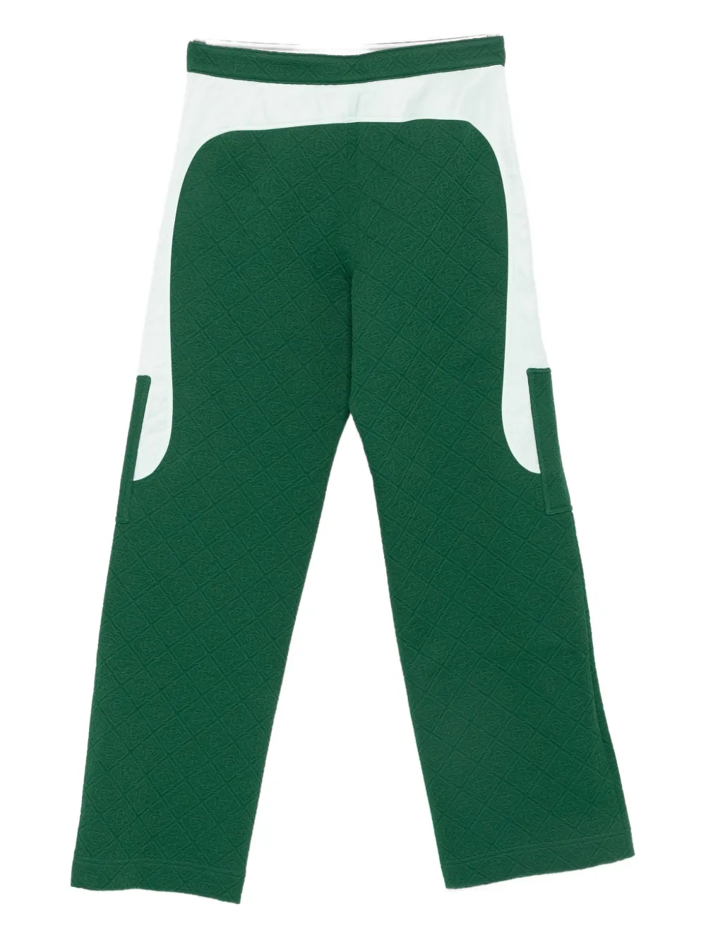 Casablanca quilted panelled trousers - Groen
