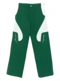 Casablanca quilted panelled trousers - Green