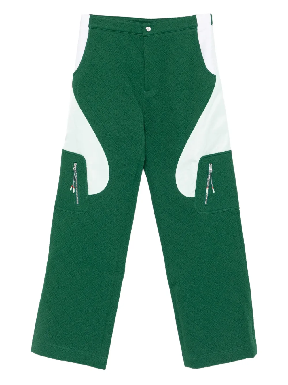 Casablanca quilted panelled trousers | Green | Image 1