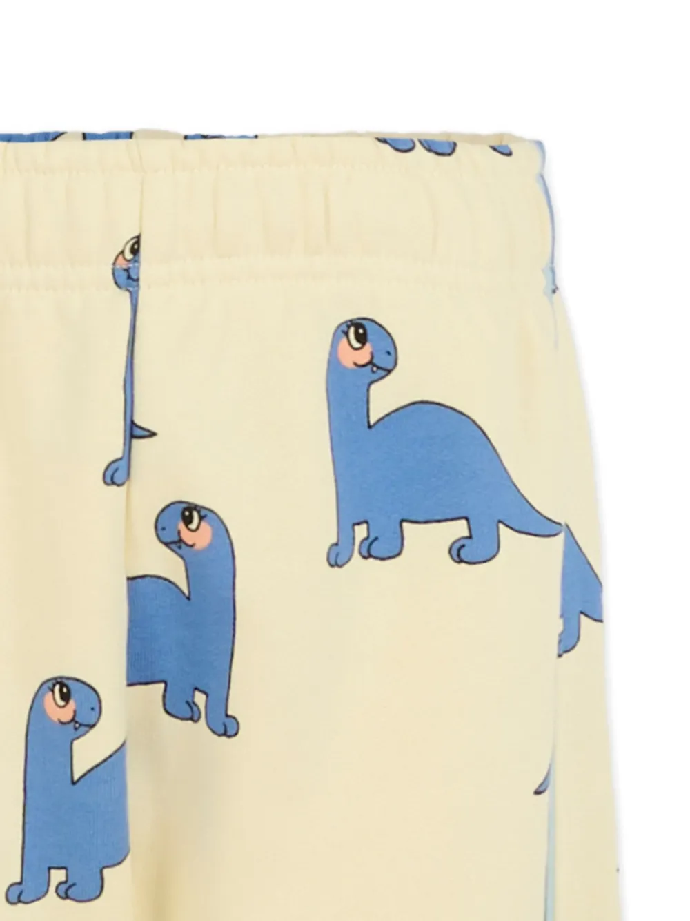 Mini Rodini Joggingbroek met dinosaurusprint Beige