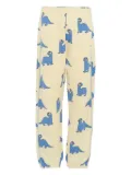 Mini Rodini dinosaur-print sweatpants - Neutrals