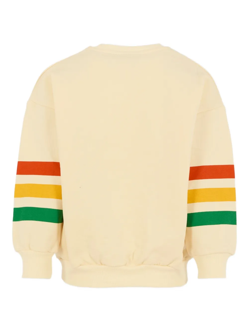 Mini Rodini Bear Striped Cotton Jersey Sweatshirt In Multi