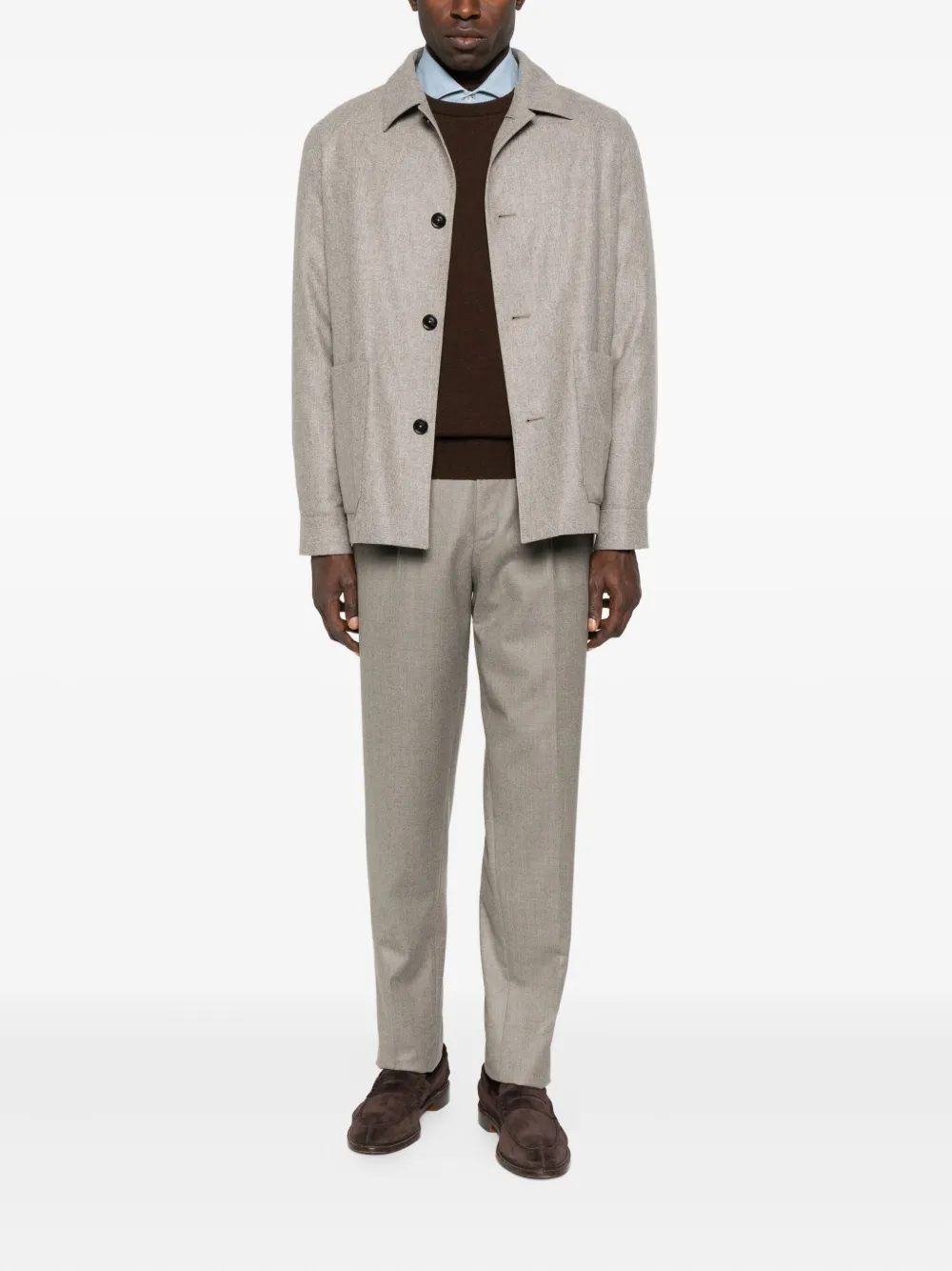 Zegna press-creased trousers | Regular-Fit & Straight Leg Pants | Image 2