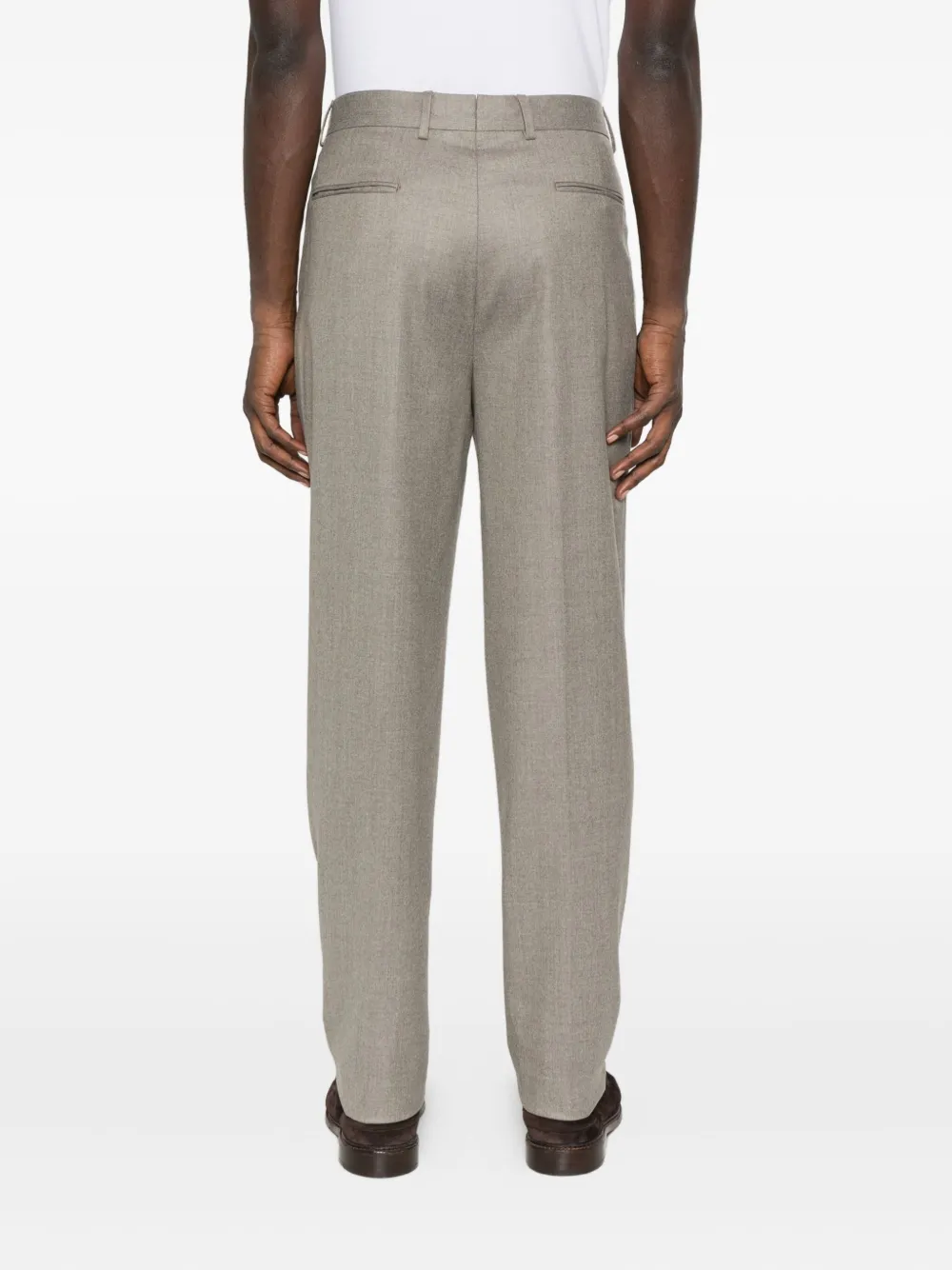 Zegna Geplooide broek Beige
