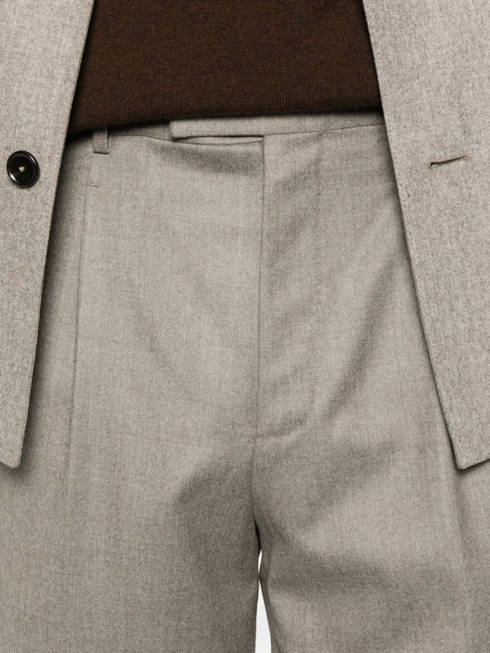 Zegna Geplooide broek Beige
