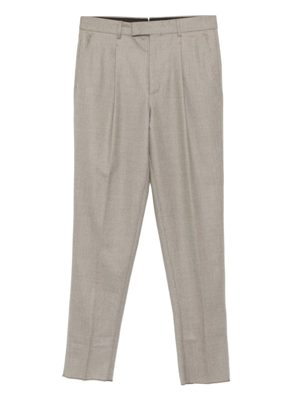 Zegna press-creased trousers | Neutrals | Image 1