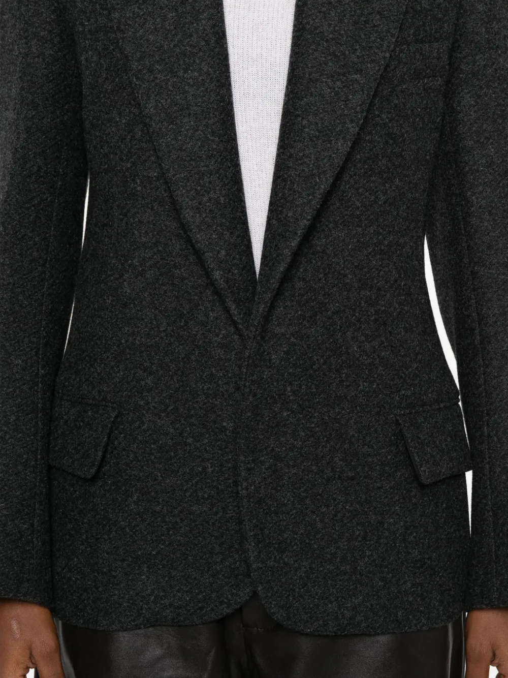 Victoria Beckham Single-breasted Jacket In Gray