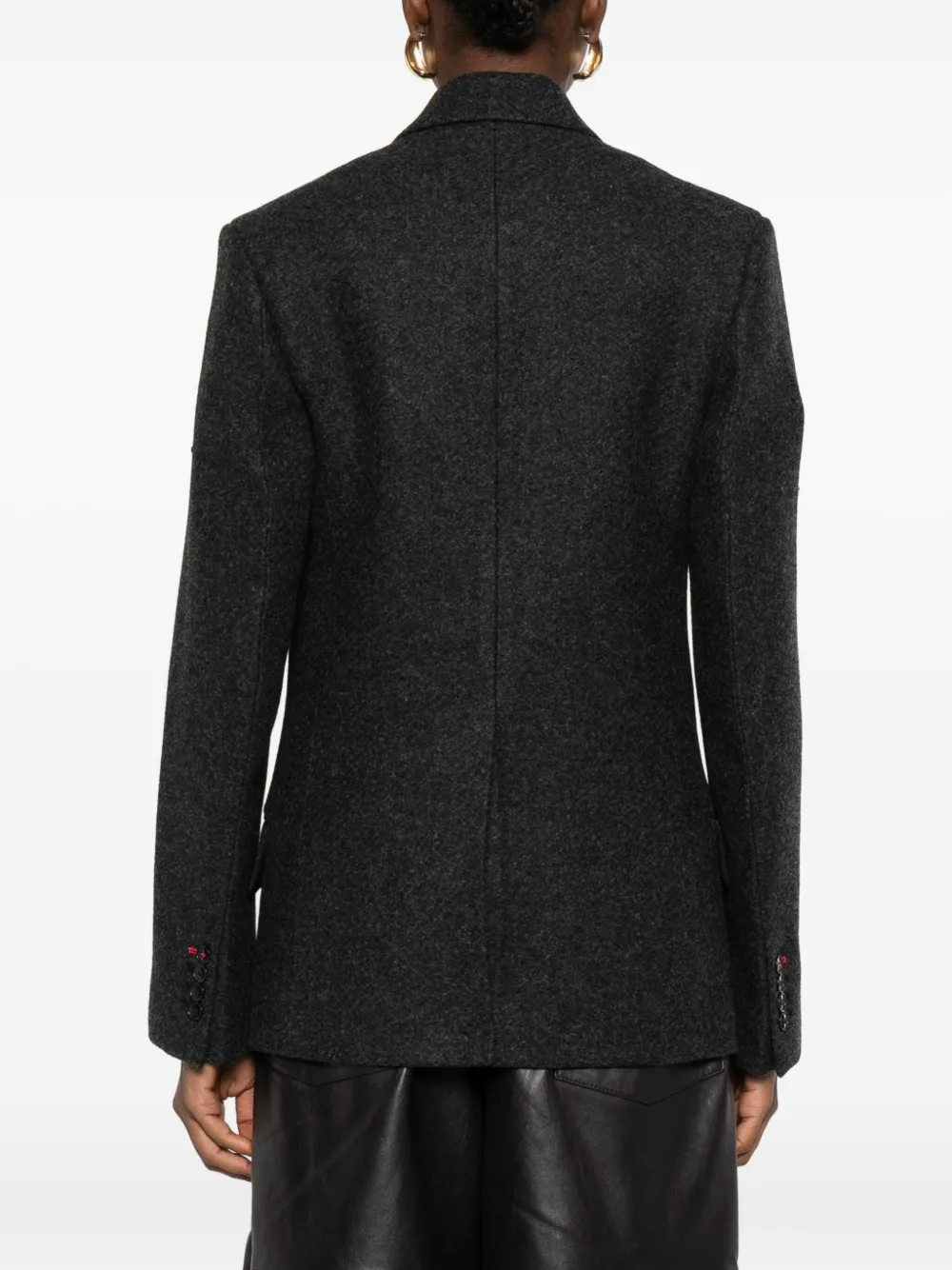 Victoria Beckham Single-breasted Jacket In Gray