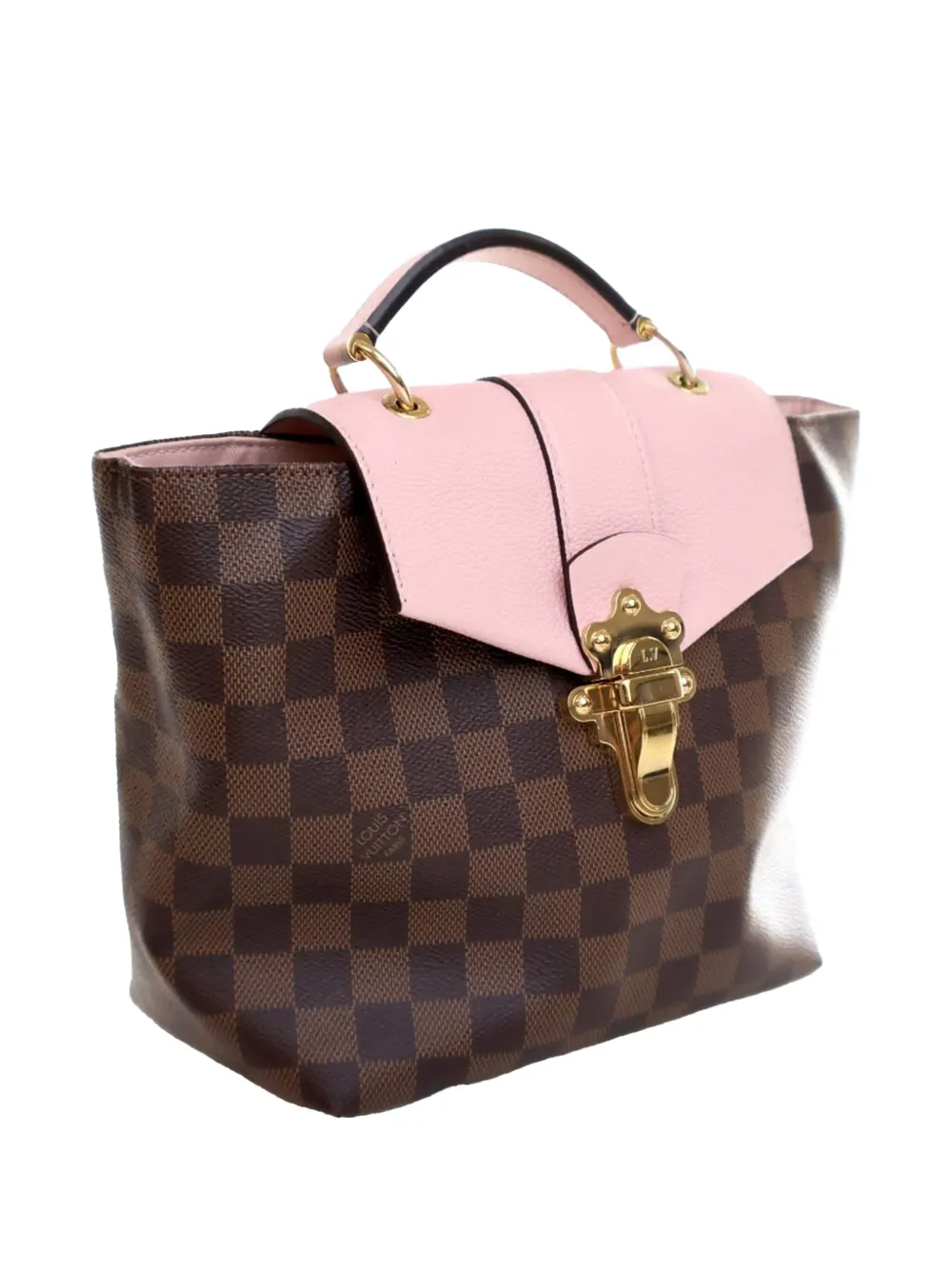 Pre-owned Louis Vuitton 2020 Damier Ebene Clapton Backpack In Brown