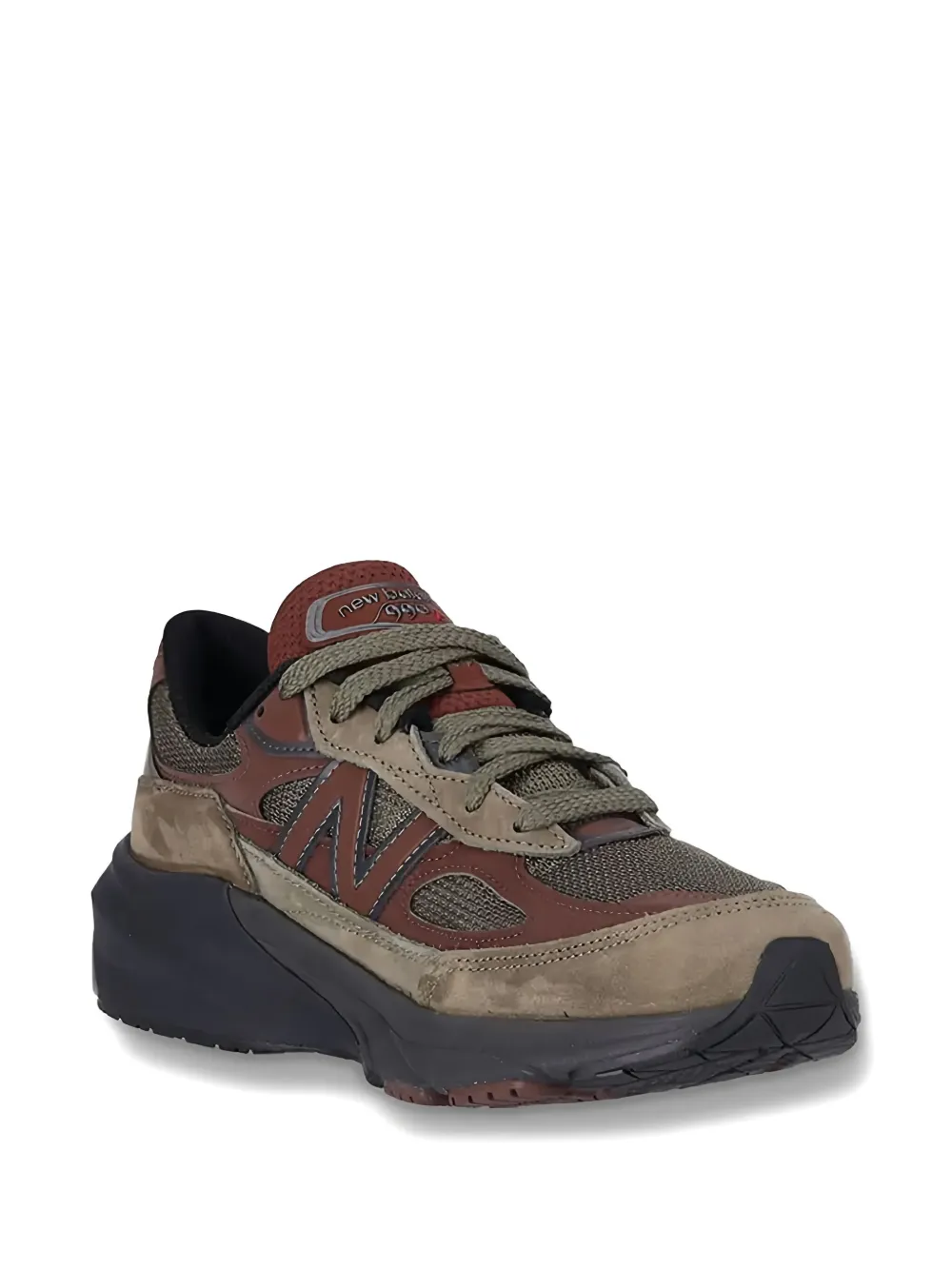 New Balance 990v6 sneakers met vlakken Bruin