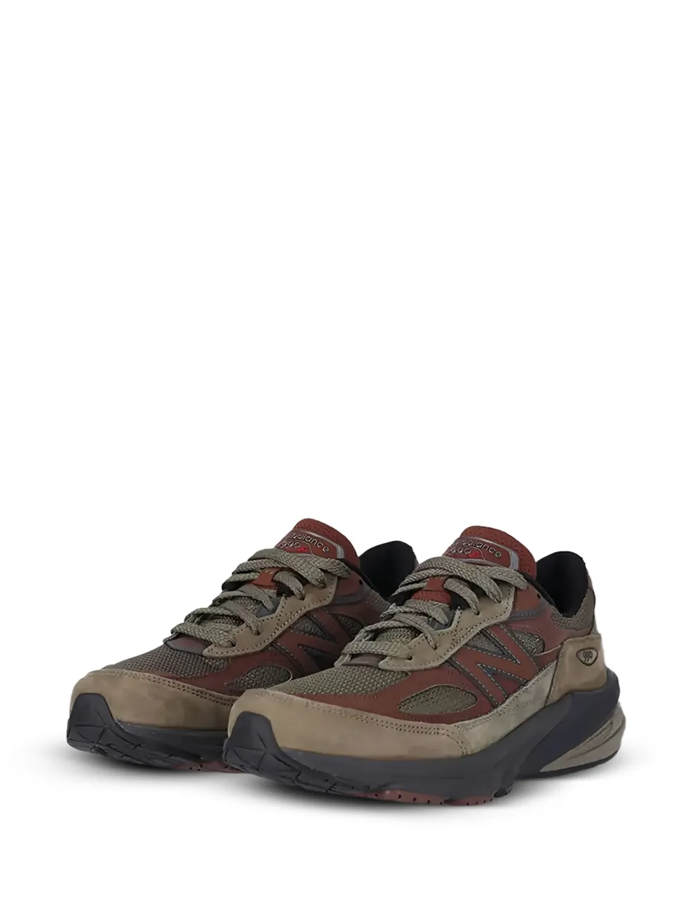 New Balance 990v6 sneakers met vlakken Bruin