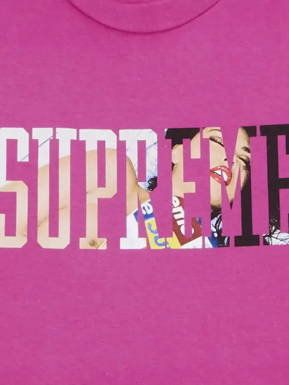 Supreme Tera Patrick T-shirt met fotoprint - Roze