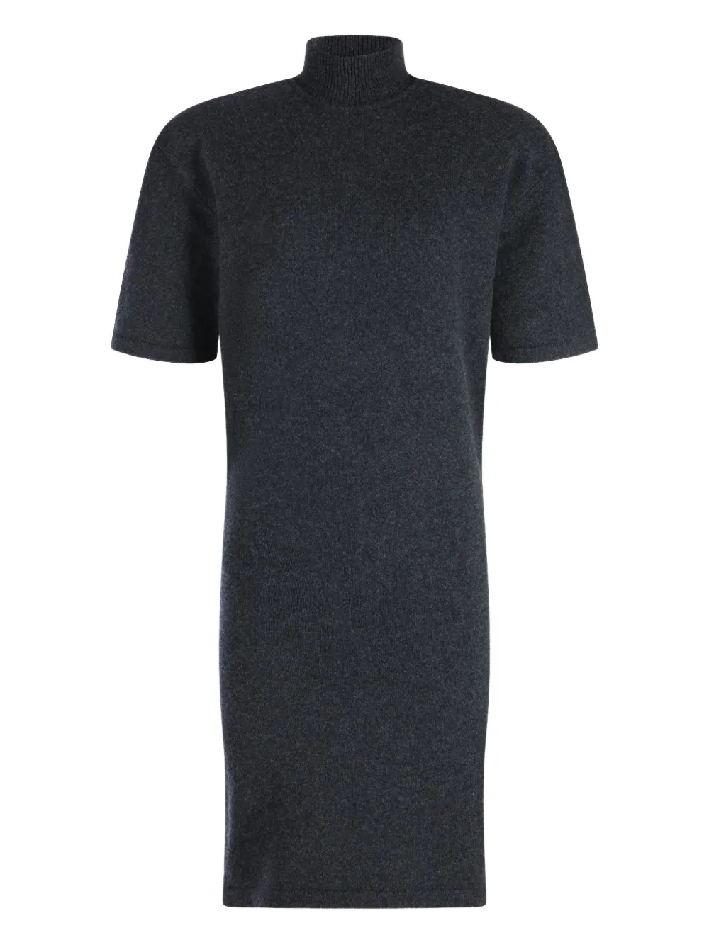 Jacquemus Knitted Wool And Cashmere Minidress In Gray