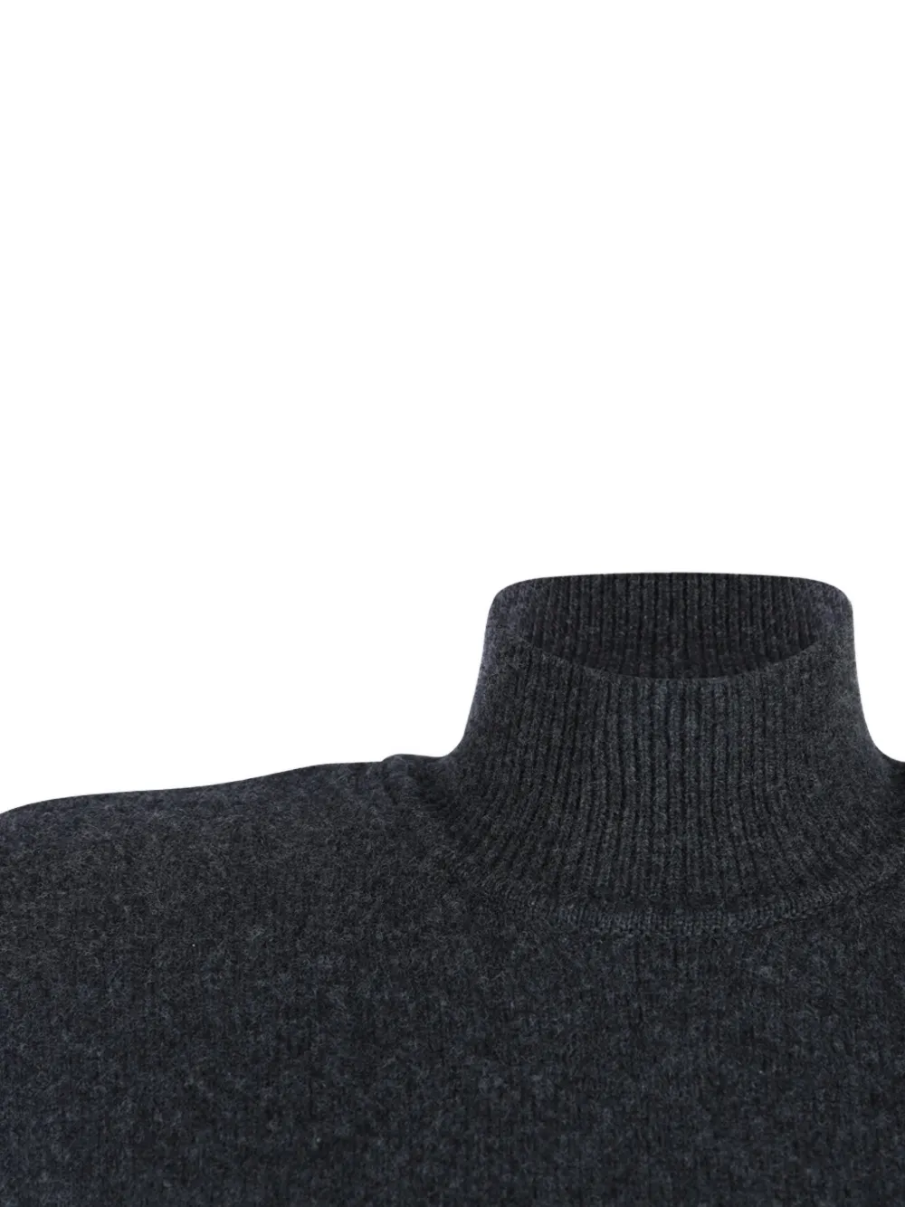 Jacquemus Knitted Wool And Cashmere Minidress In Gray