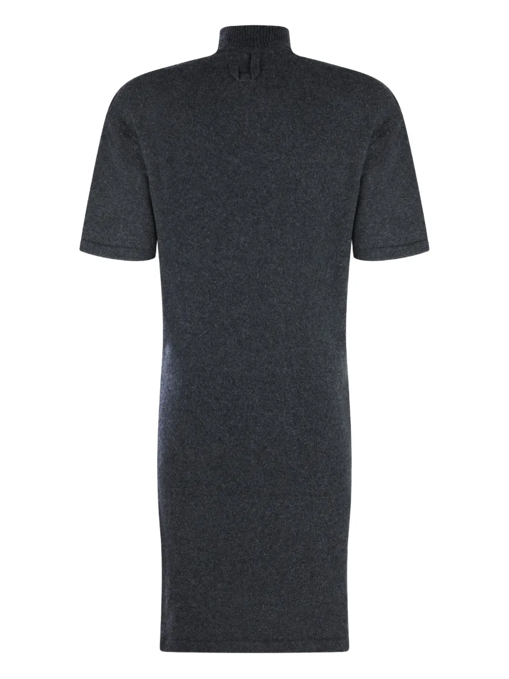 Jacquemus Knitted Wool And Cashmere Minidress In Gray
