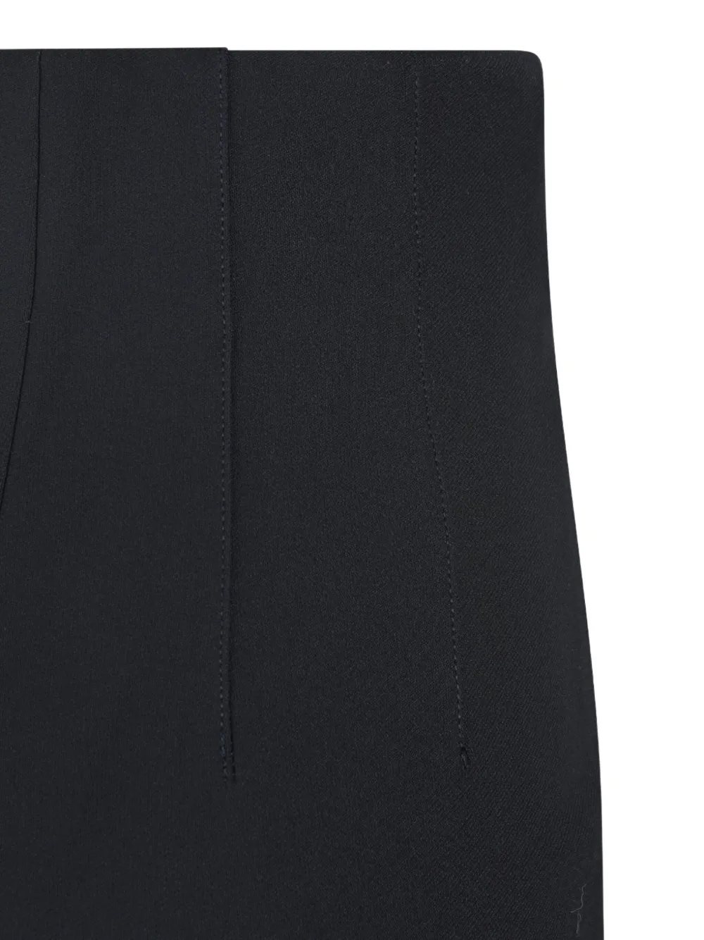 Jacquemus High Waist Cropped Trousers With Seam Detail In Burgundy