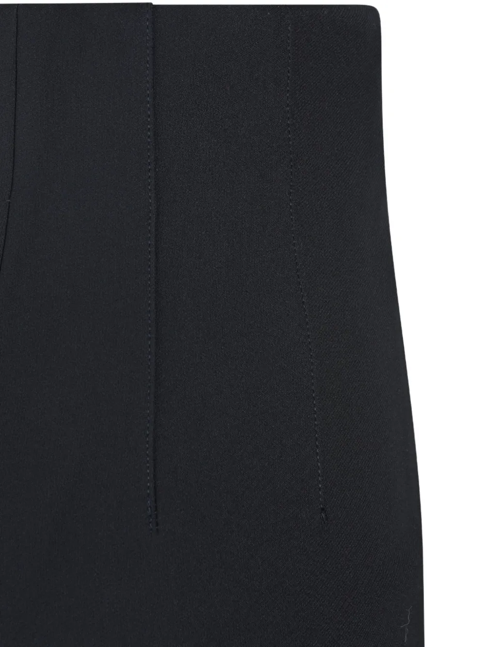 Jacquemus High Waist Cropped Trousers With Seam Detail In Burgundy